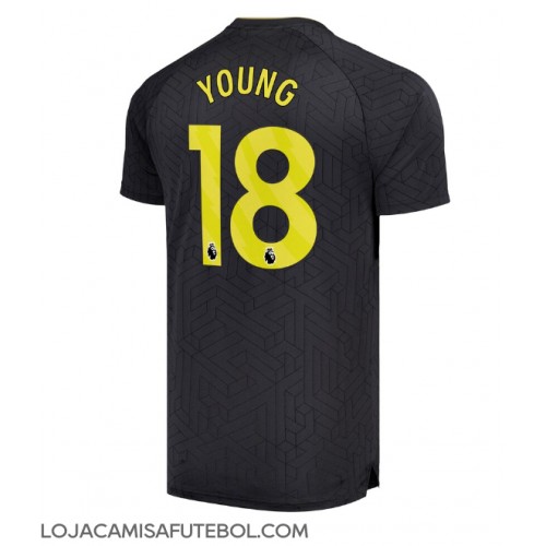 Camisa de Futebol Everton Ashley Young #18 Equipamento Secundário 2024-25 Manga Curta